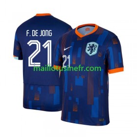 Maillot de Foot Pays-Bas Frenkie de Jong 21 Extérieur UEFA EURO 2024